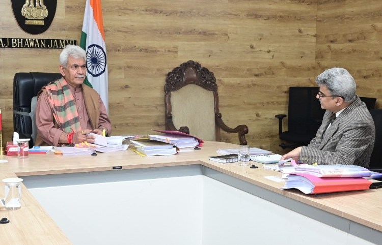 Lieutenant Governor Manoj Sinha chairing Administrative Council meeting 26