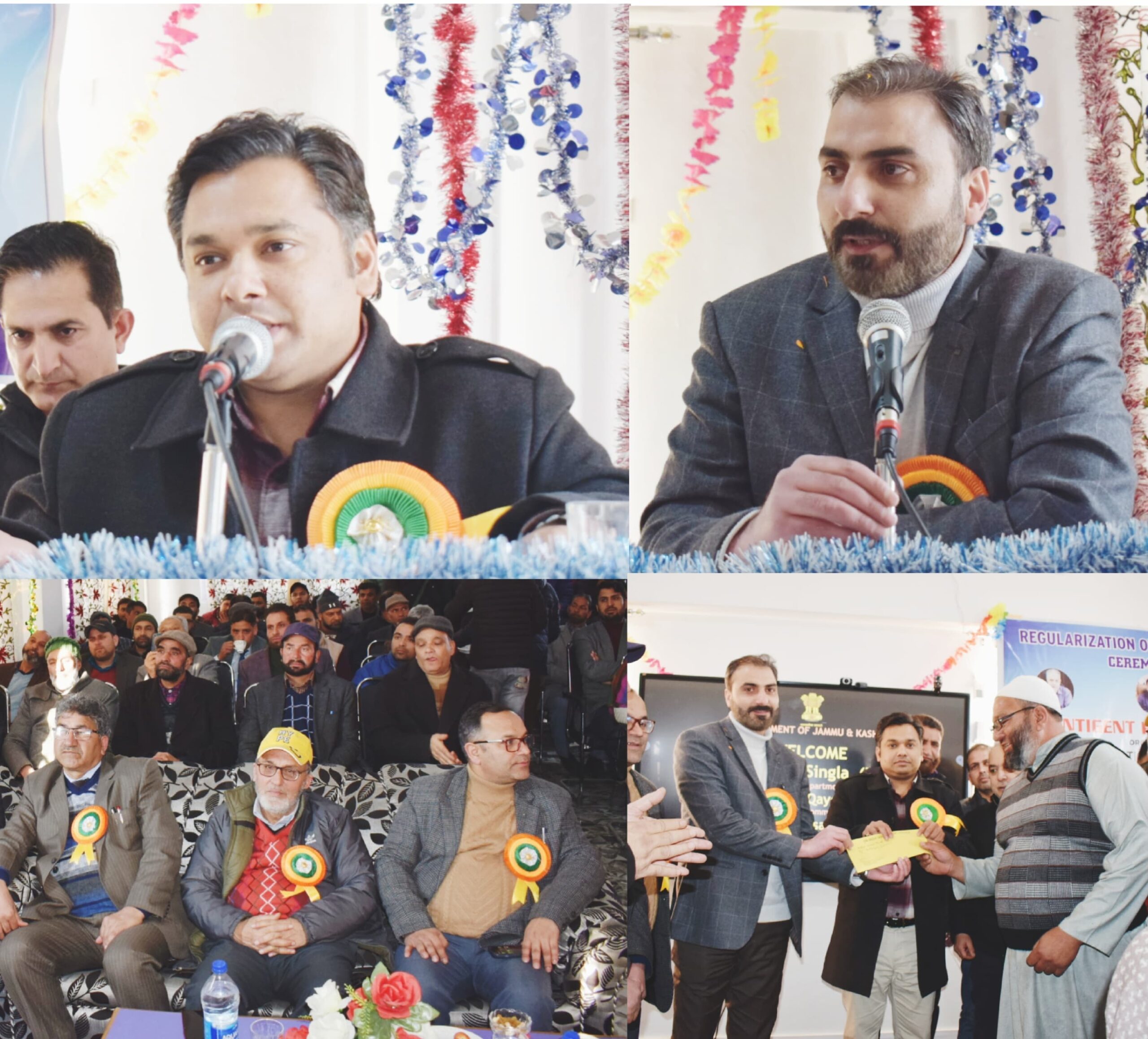 Piyush Singla presents regularization orders to Contingent Paid Workers scaled