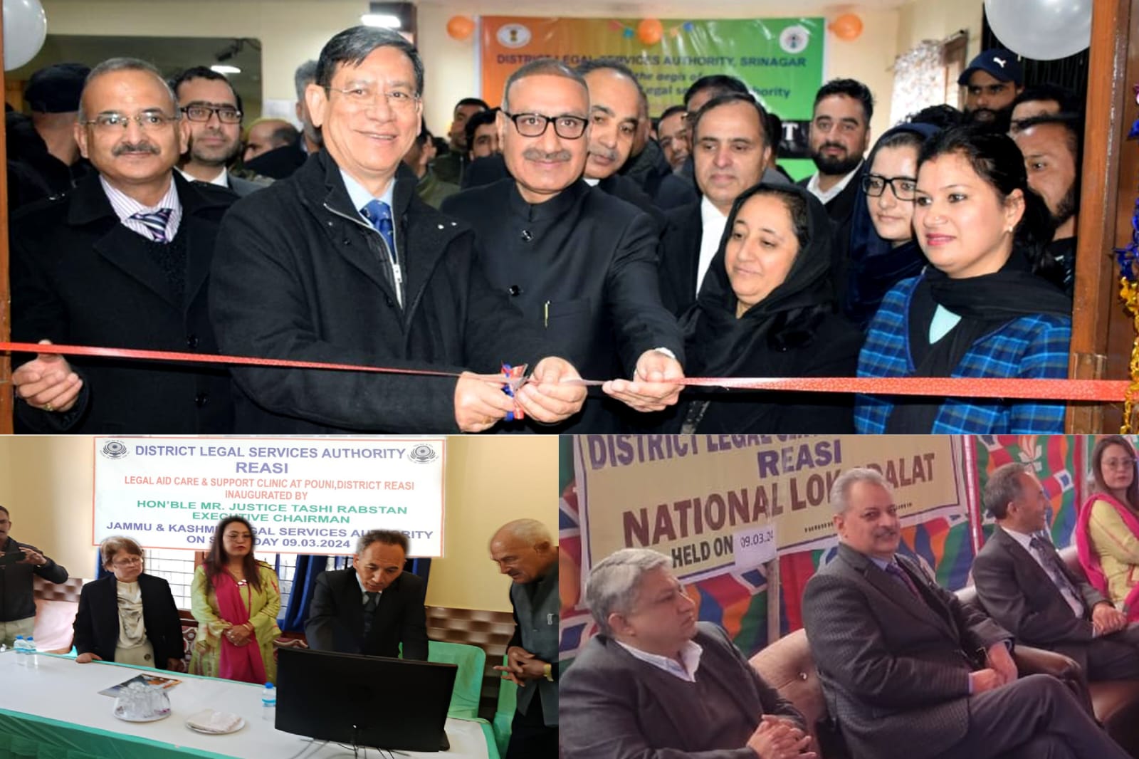 Chief Justice N.Kotiswar Singh inaugurated Lok Adalat at Srinagar Justice Tashi Rabstanat Reasi