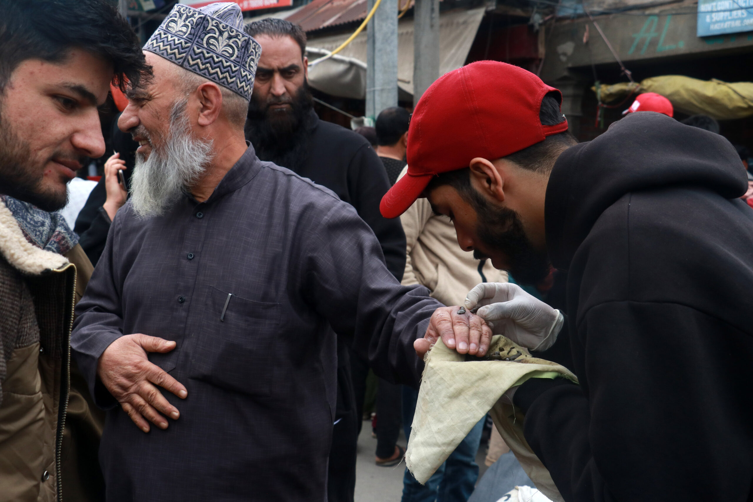 Kashmir Kashmiris receive leech therapy on Nowroz in Srinagar Umar Ganie 29 2 scaled
