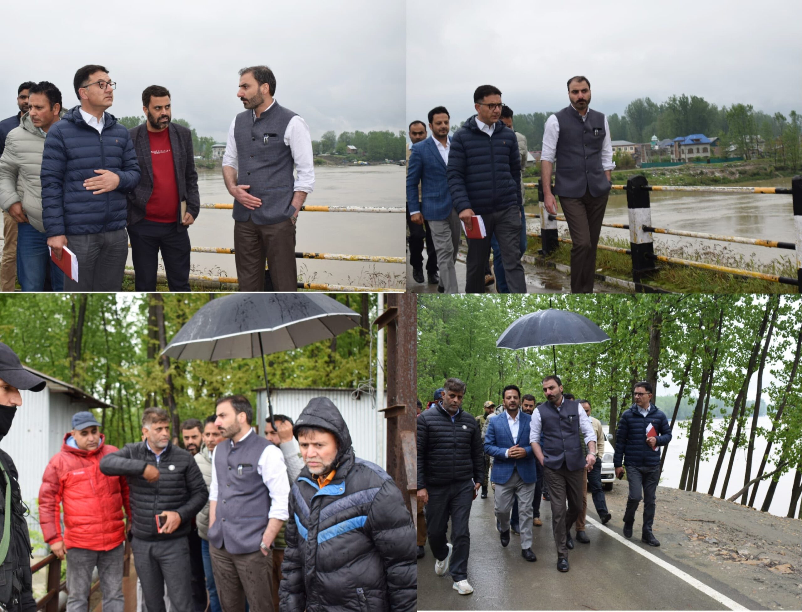 DC Pulwama Assesses Water Flow Situation At Various Locations reviewed flood Response measures scaled