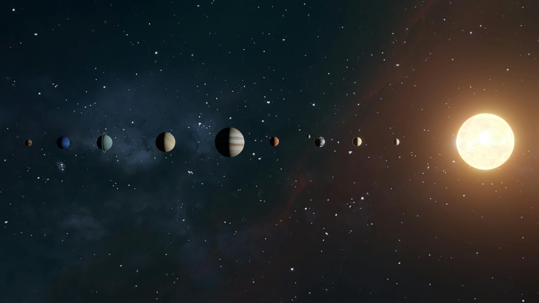 a solar system graphic