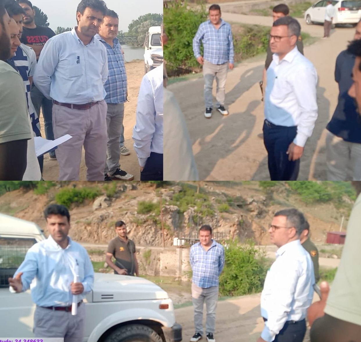 DC Bandipora Inspects Ongoing Work on Wular Walkway Project