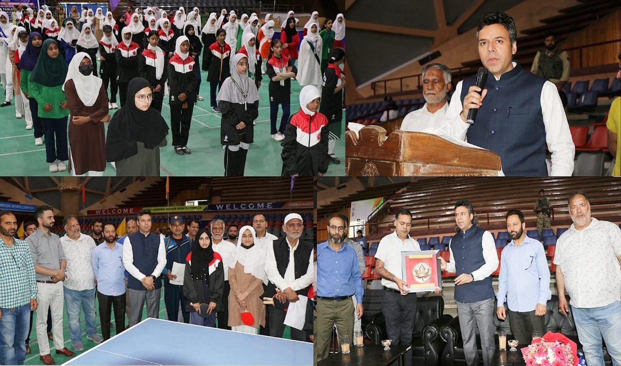 DC Srinagar inaugurates Inter Zonal Sports competitions at Indoor Stadium