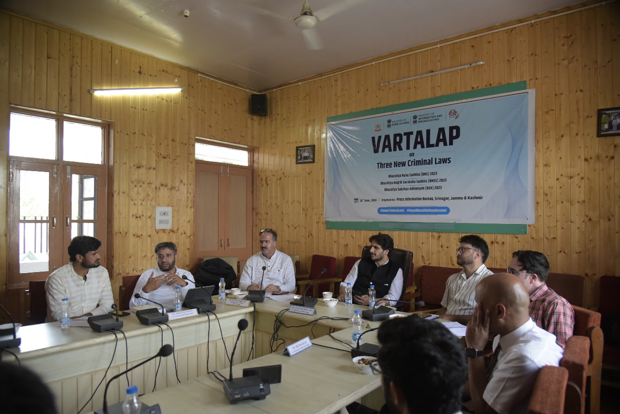 PIB Srinagar Vartalap on 3 Criminal Laws