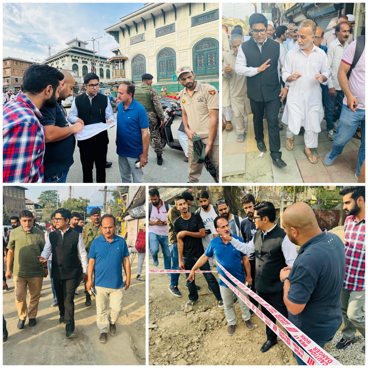 CEOSSCL Conducts Inspection and Progress Review of Smart City Projects in Downtown Srinagar