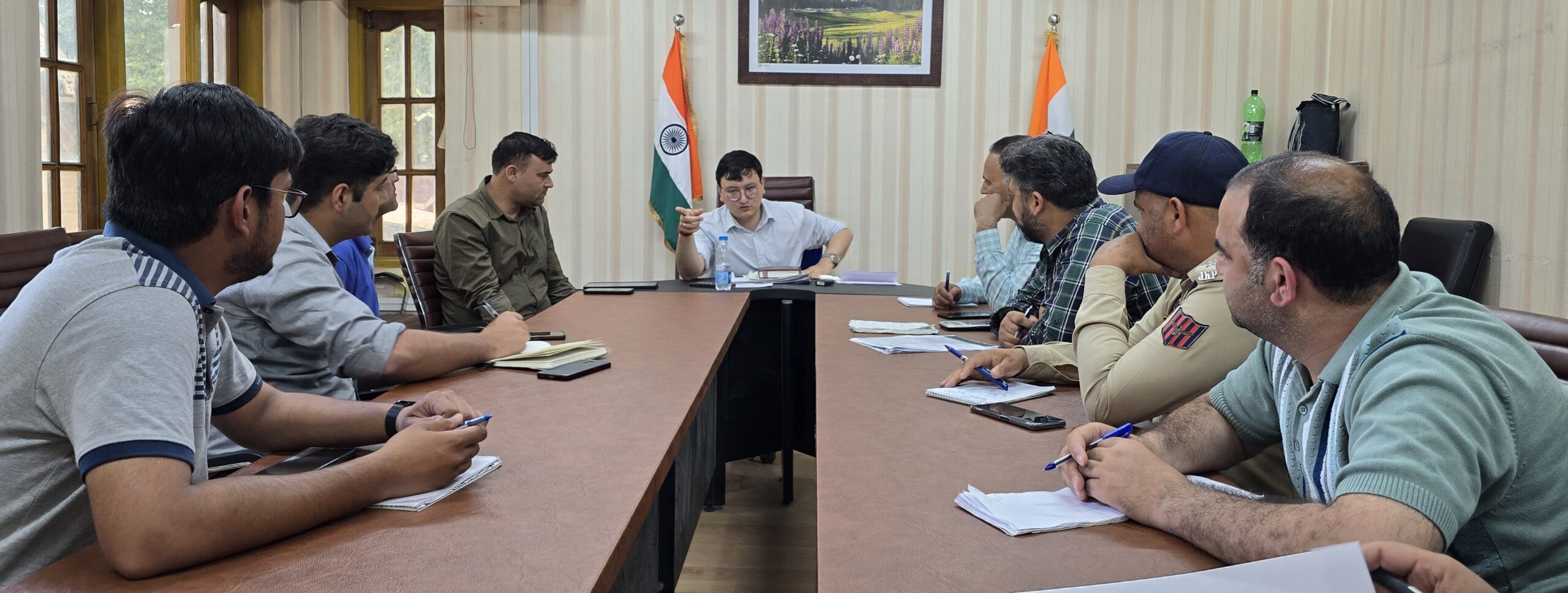 DDC Bla reviews expansion work on Srinagar Baramulla NH1 scaled