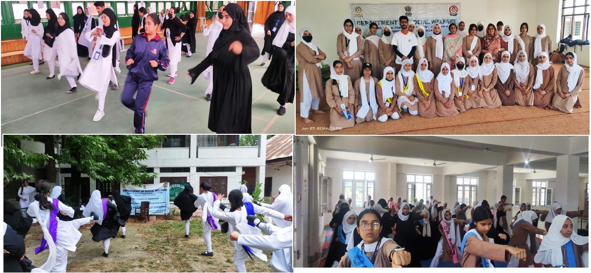 Series of Self Defense Training Sessions under BBBP held across various Schools Colleges in Srinagar