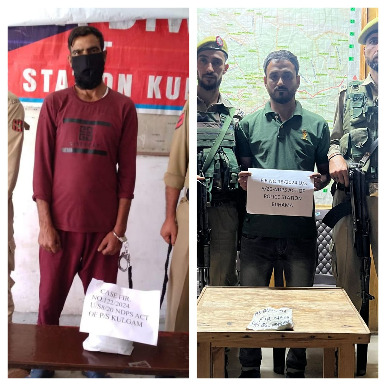 Police arrests 02 drug peddlers in Baramulla Kulgam