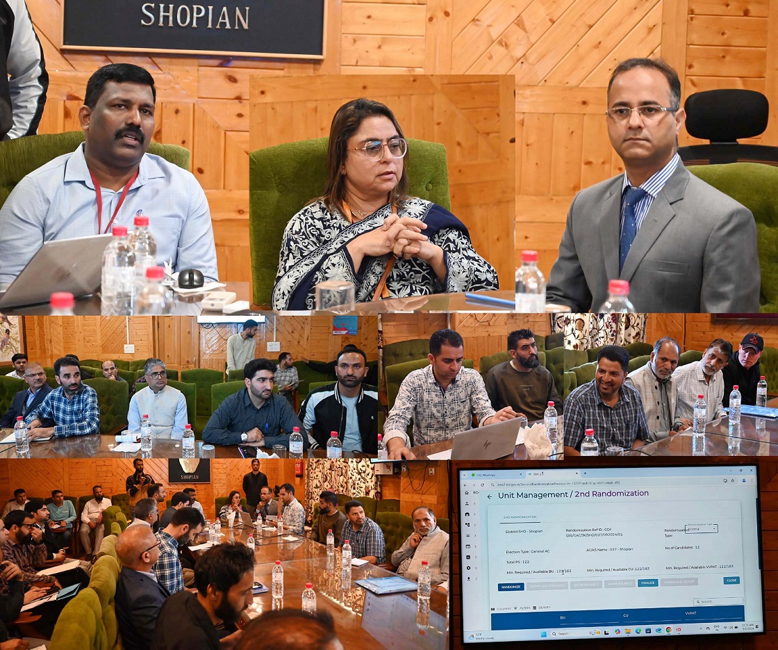 General Observer Shopian AC reviews preparedness with Nodal officers