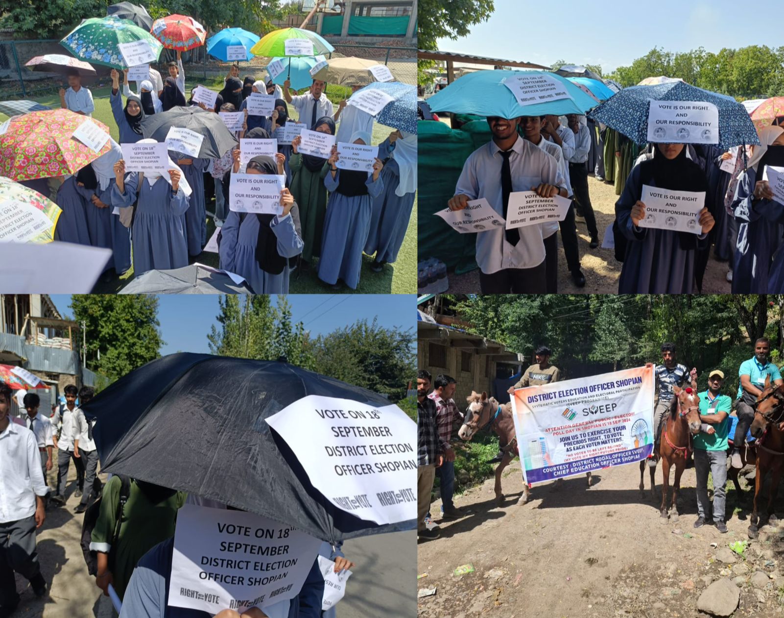 Unique SVEEP Rallies held at Shopian for enhancing voter mobilisation