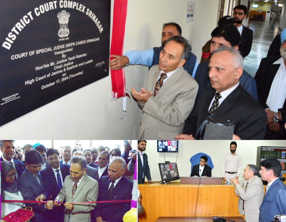 Chief Justice inaugurates NDPS at District Court Srinagar
