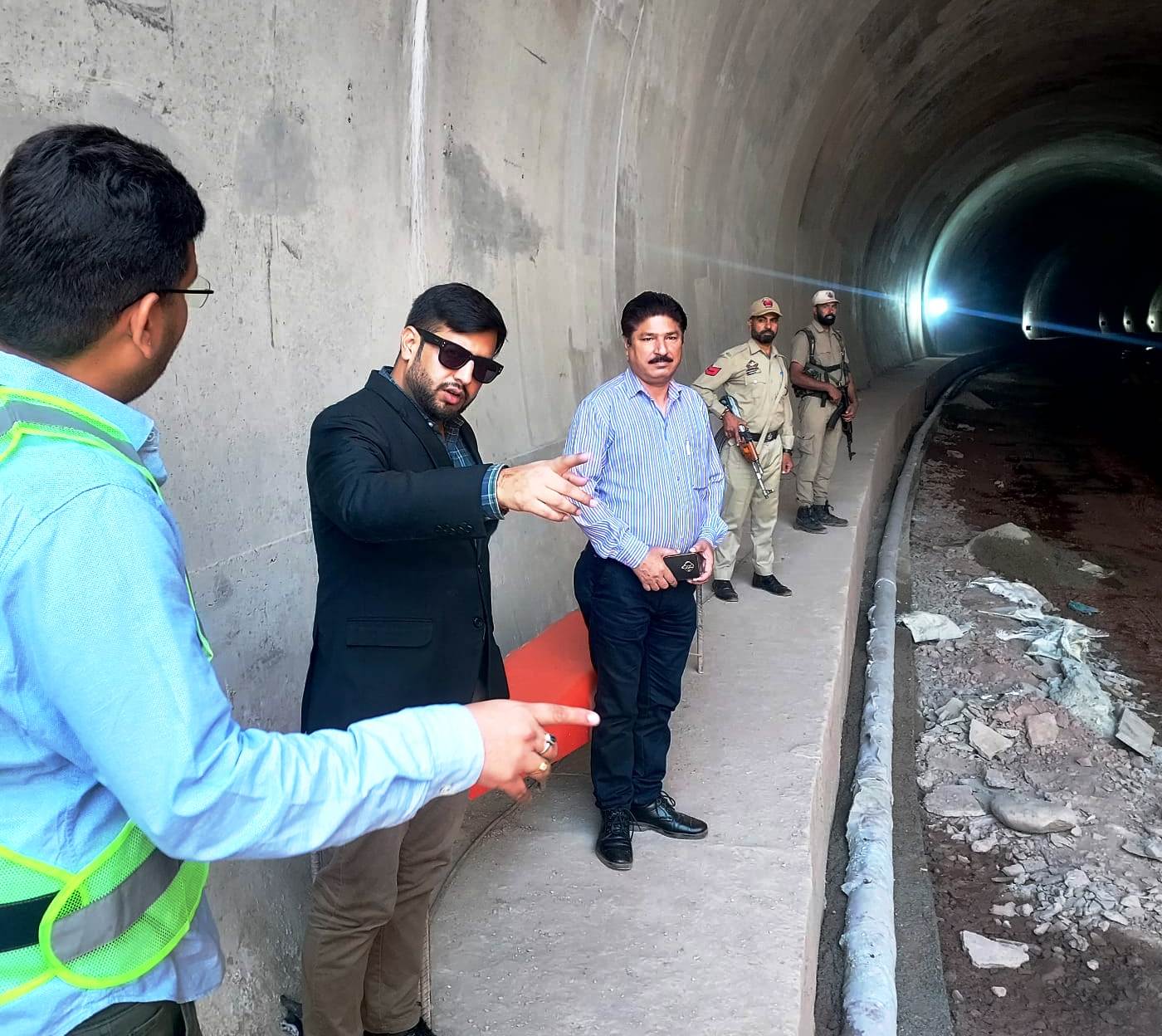 DDC Rajouri reviews progress of work on NH Nowshera Tunnel Project
