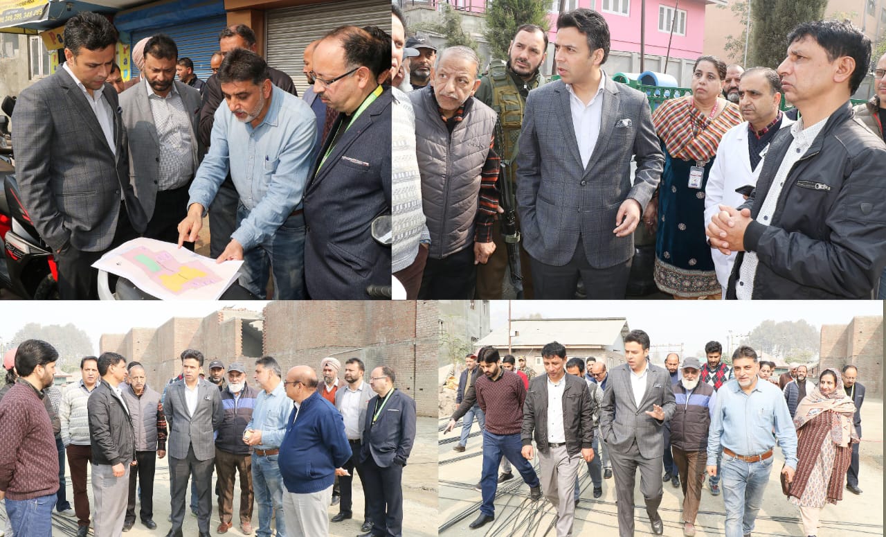 DC Srinagar inspects development works at JLNM Gousia Hospitals