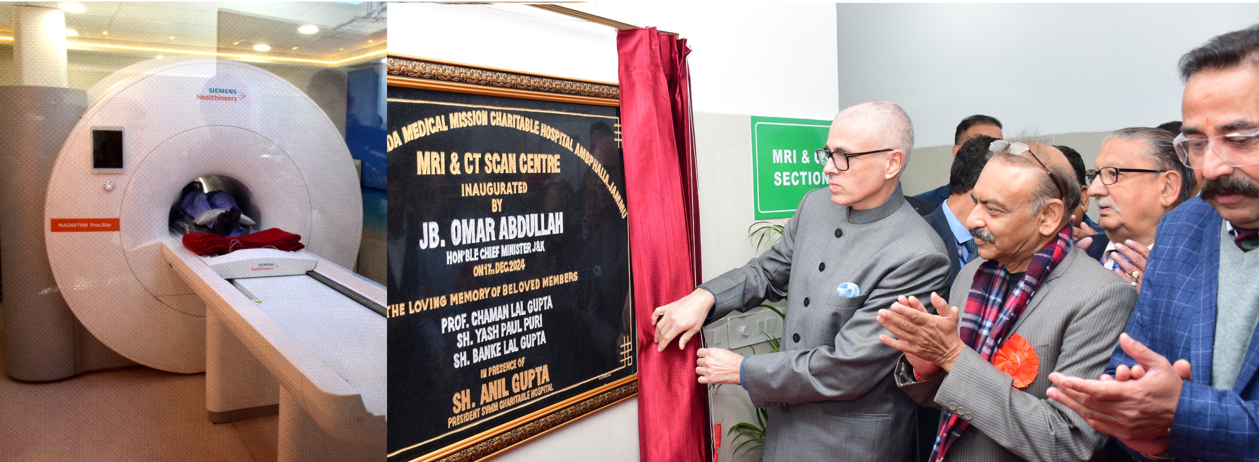 CM Omar Abdullah inaugurates MRI CT Scan Center at SVMM Charitable Hospital Ambphalla Jammu 17