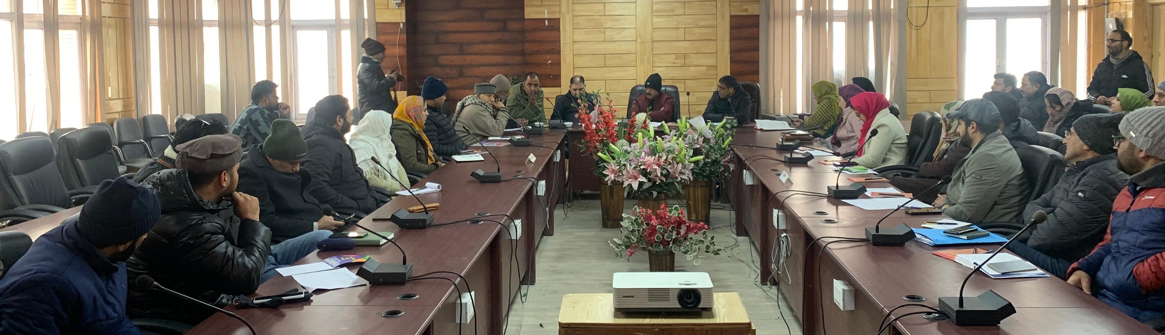 Chairman DDC Srinagar reviews progress achieved under District Capex Budget MGNREGA PMAY G