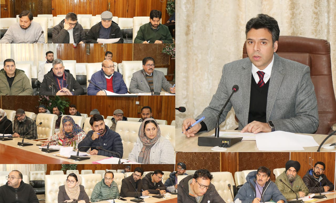 DC Srinagar reviews sector wise progress of development works under District Capex Plan 2024 25