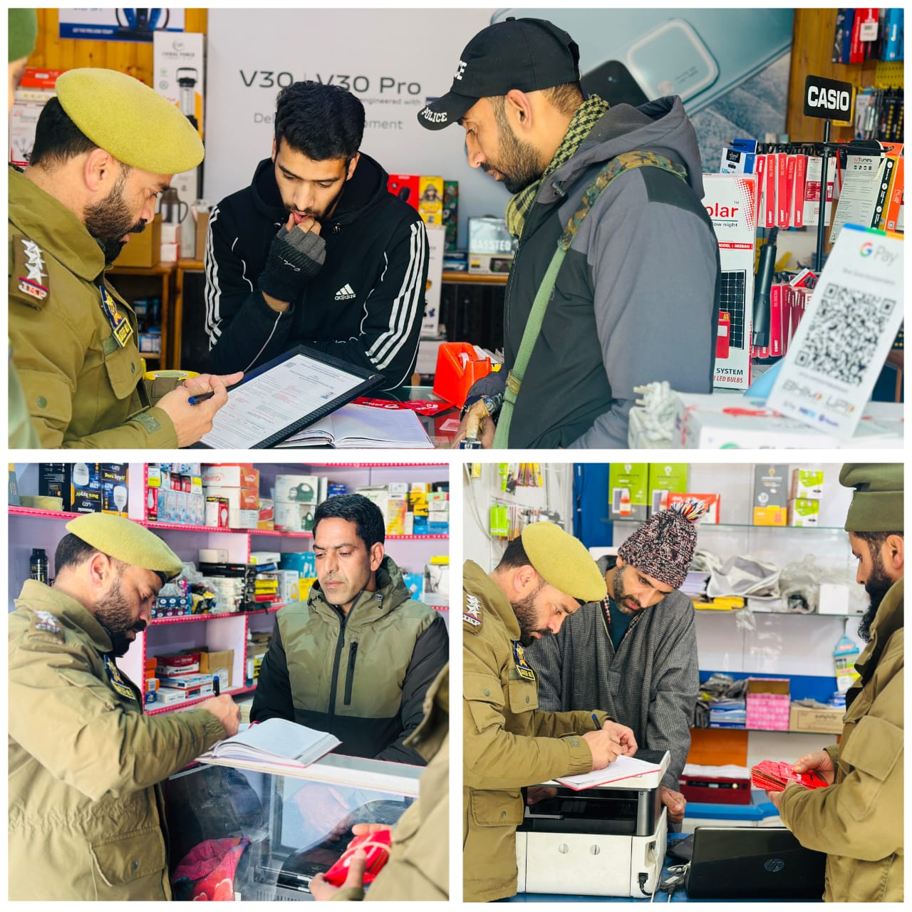 Police conducts inspection of SIM Vendors to curb SIM misuse in Ganderbal