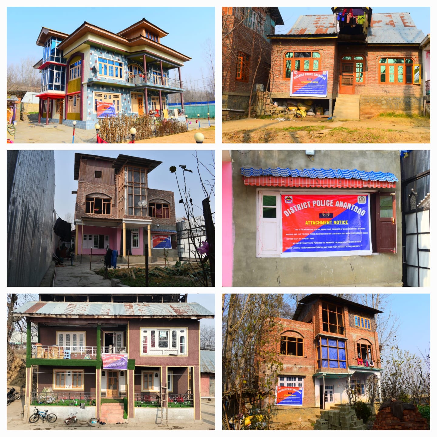 Police intensifies crackdown on drug trafficking in Anantnag property worth crores attached