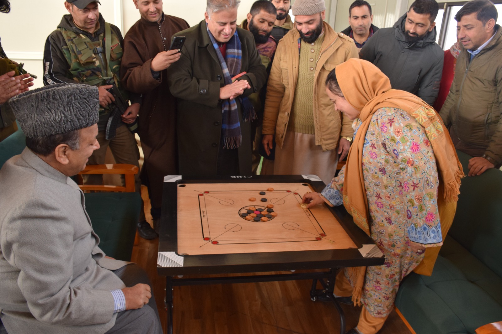 Speaker Legislative Assembly Education Minister conduct extensive tour of Chrar i Sharief constituency 14 2