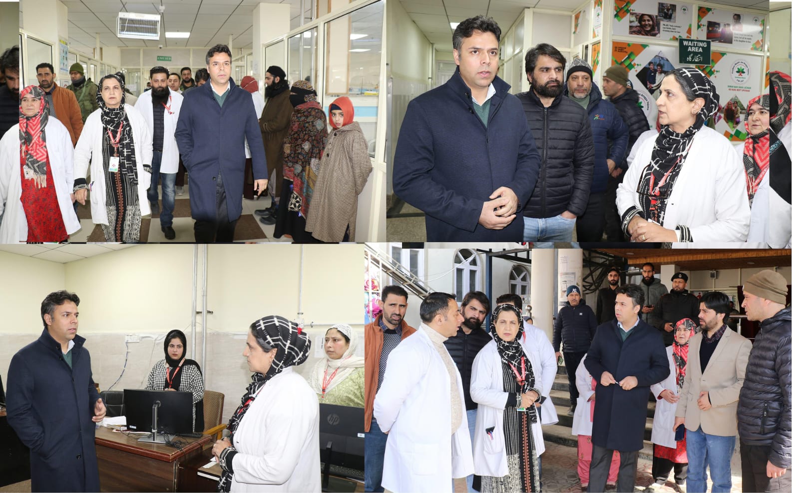 DC Srinagar visits Children Paediatrics Hospital Bemina inspects facilities takes stock of development works under PMVJK