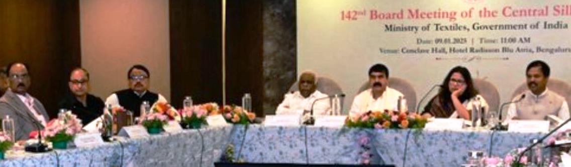 Director Sericulture JK participates in 142nd Board Meeting of Central Silk Board Bengaluru