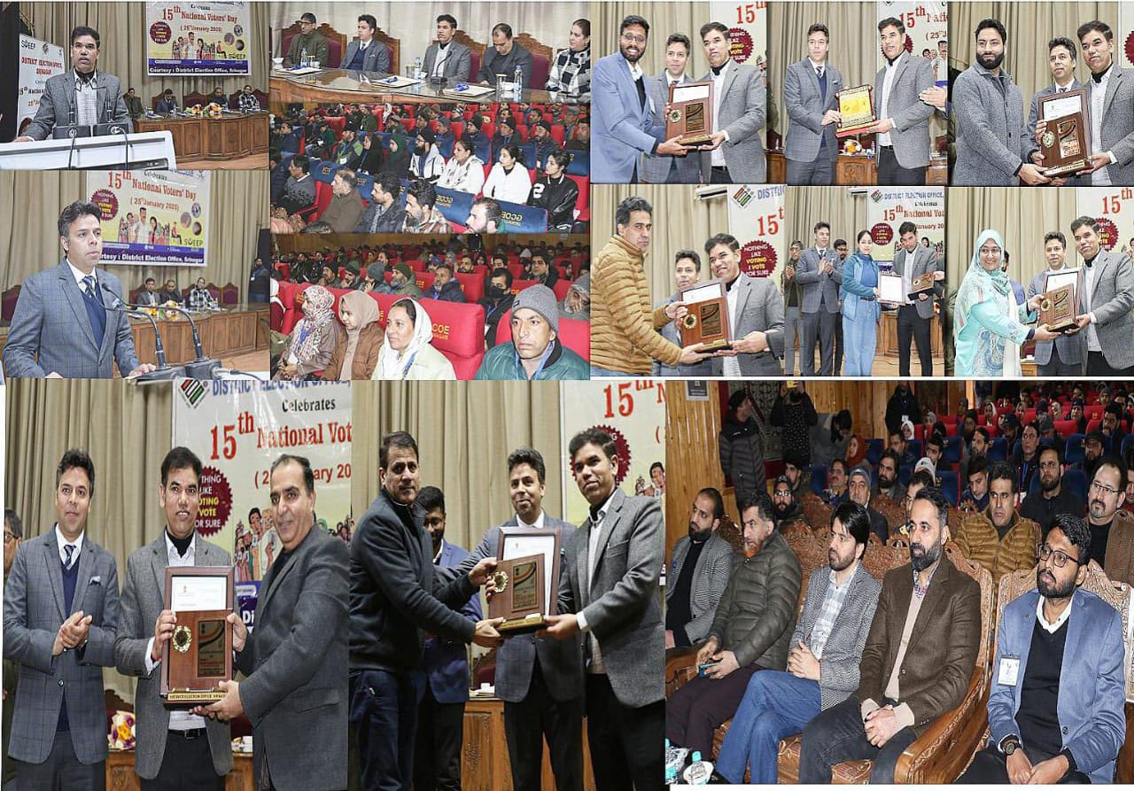 Div Com DC Sgr felicitate ROs AROs Nodal Officers others for ensuring smooth Lok Sabha Assembly elections 2024