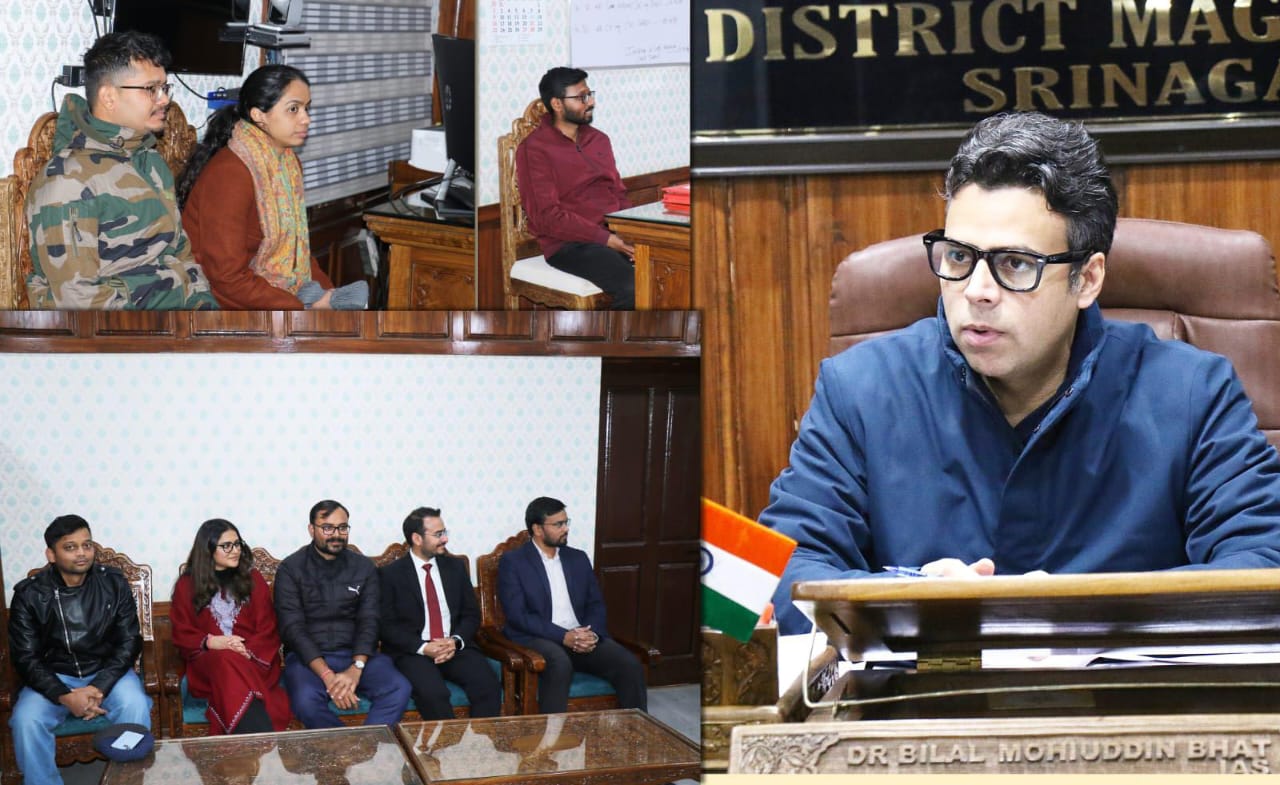IAS Probationers of AGMUT cadre 2023 batch call on DC Srinagar