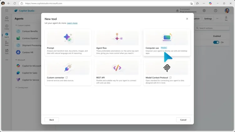 Copilot Studio Can Now Use Your Computer Like a Human 2 20250413 Computer use tool