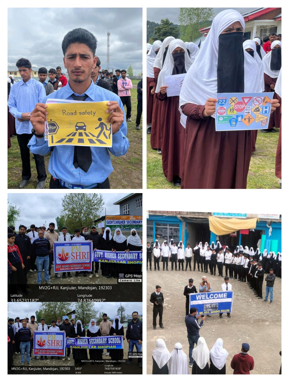 Road safety awareness programmes conducted in different Higher Secondary Schools of District Shopian