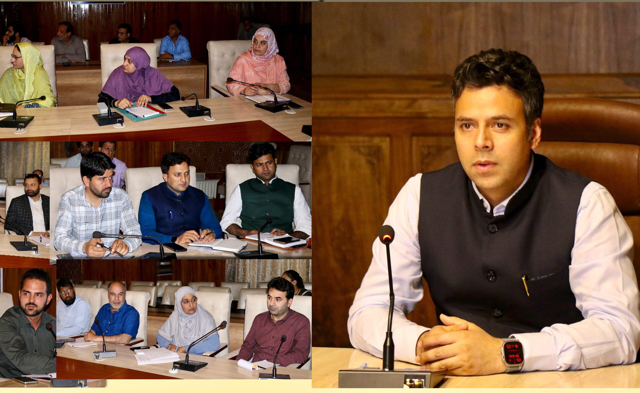 DC Srinagar reviews implementation of Dharti Aaba Abhiyan scaled