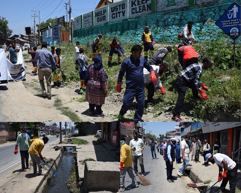 District Administration Budgam Launches Special Sanitation Drive and legacy waste removal in Budgam Town