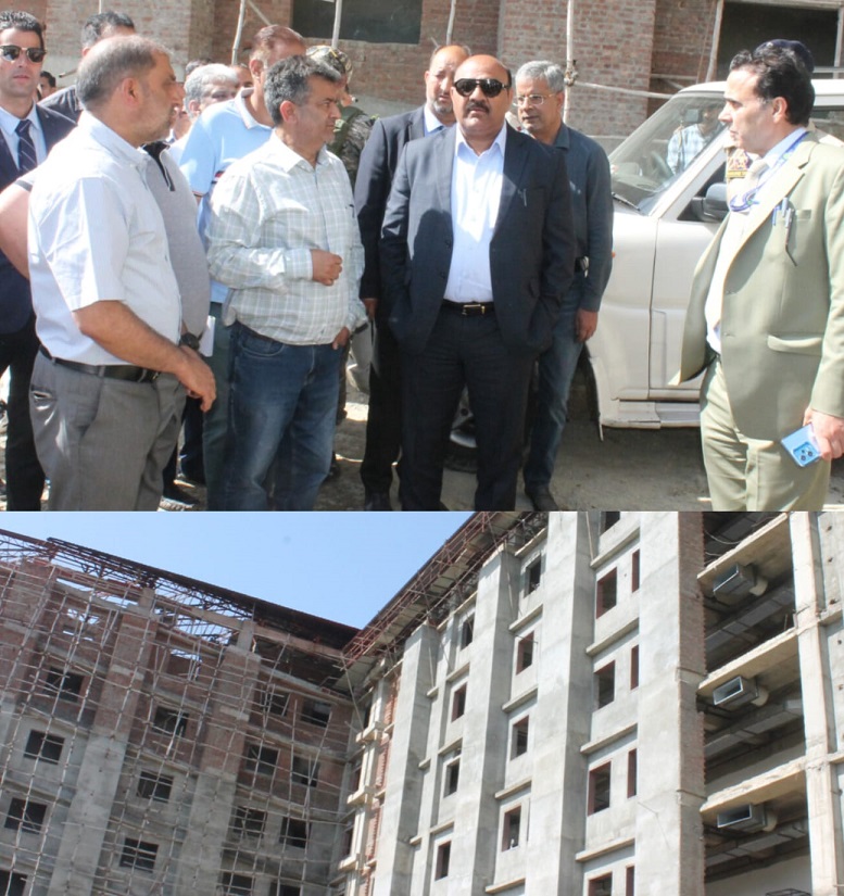 Dy CM inspects progress on 250 bedded IPD Lab block in SKIMS Srinagar 28 1