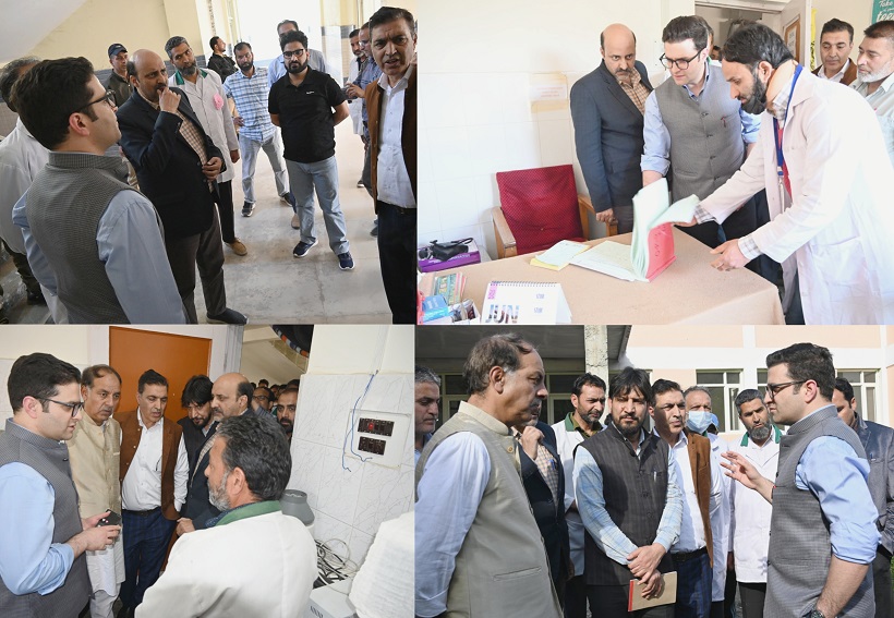 DC Kulgam visits PHC Frisal reviews facilities ongoing works