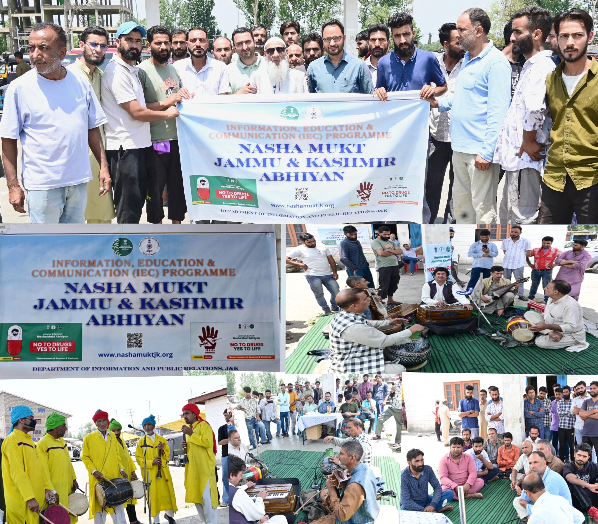 DIPR Kulgam organizes mega awareness programme on drug abuse at Bus Stand Laroo