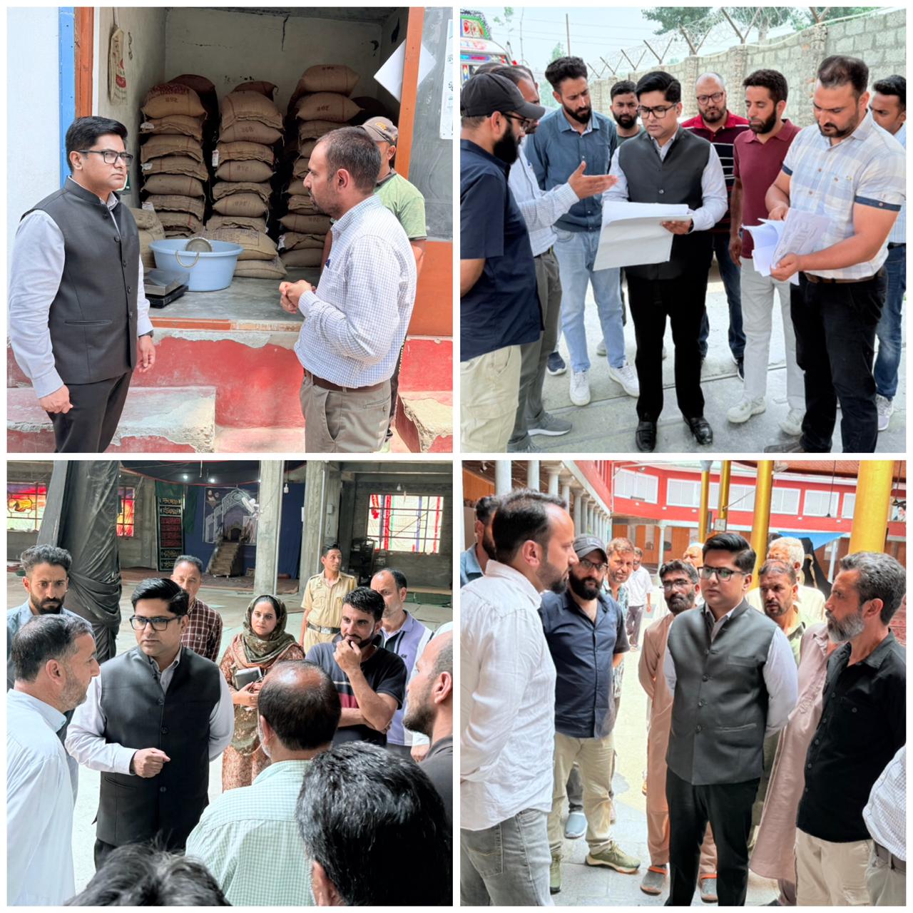 Director FCSCA Kashmir conducts tour of Budgam district