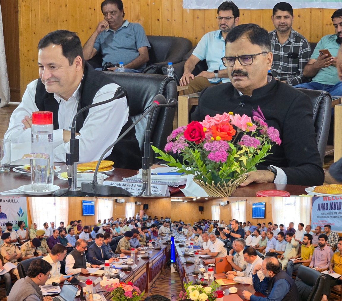 Jal Shakti Agricultural Production Ministers review development projects at Baramulla push for faster implementation 19
