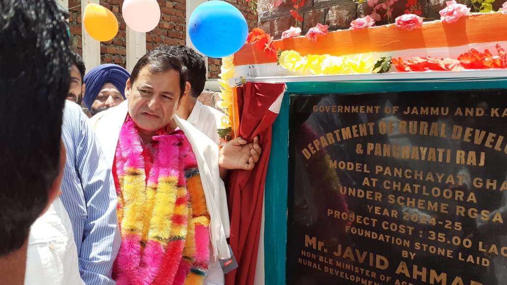 Javid Dar inaugurates model panchayat ghars road upgradation works in Baramulla 23