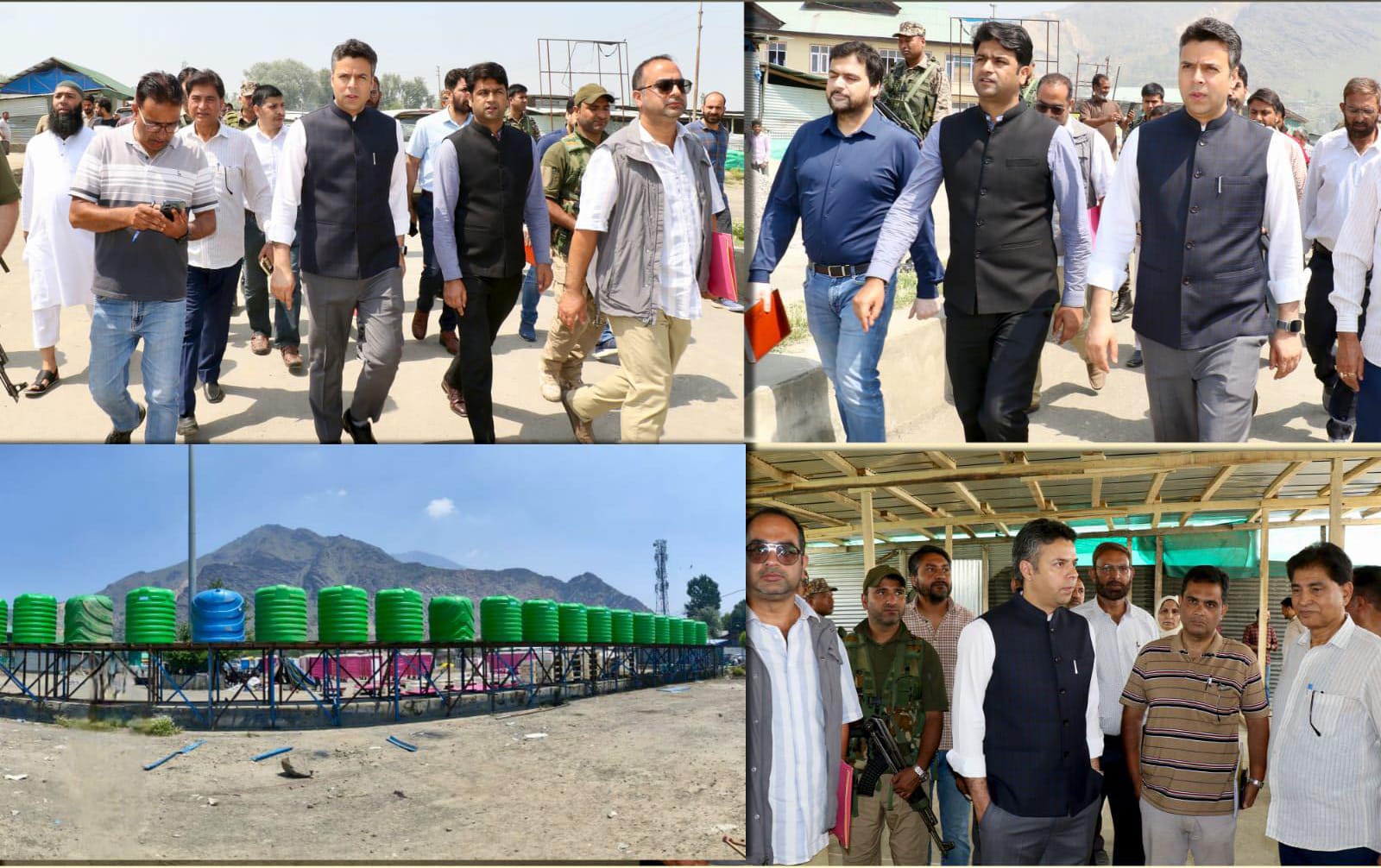 SANJY 2025 DC Srinagar visits Yatra transit camp Pantha Chowk