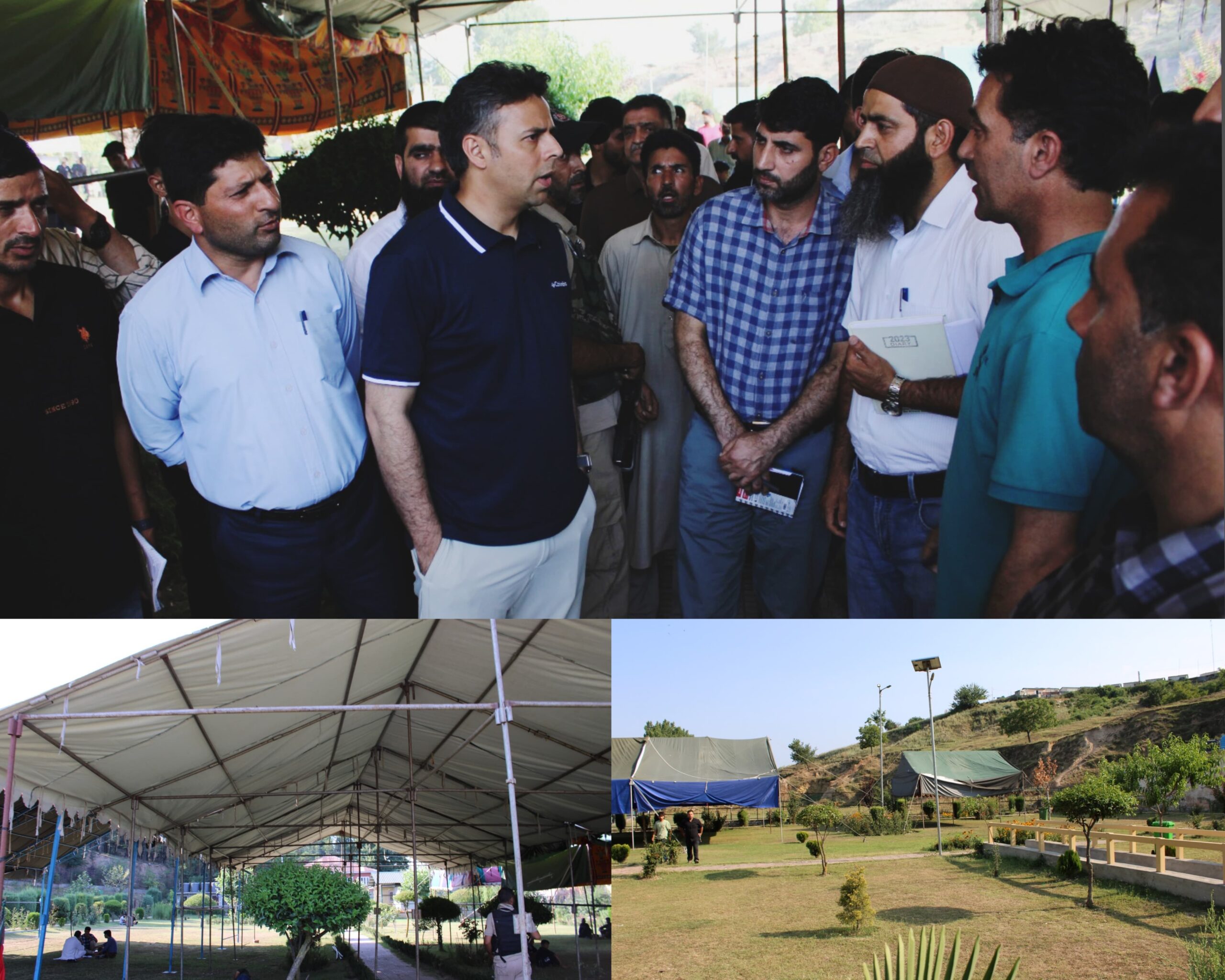 DC Budgam Conducts On Spot Assessment of Aashoora arrangements at Behishte Zehra Park Budgam scaled