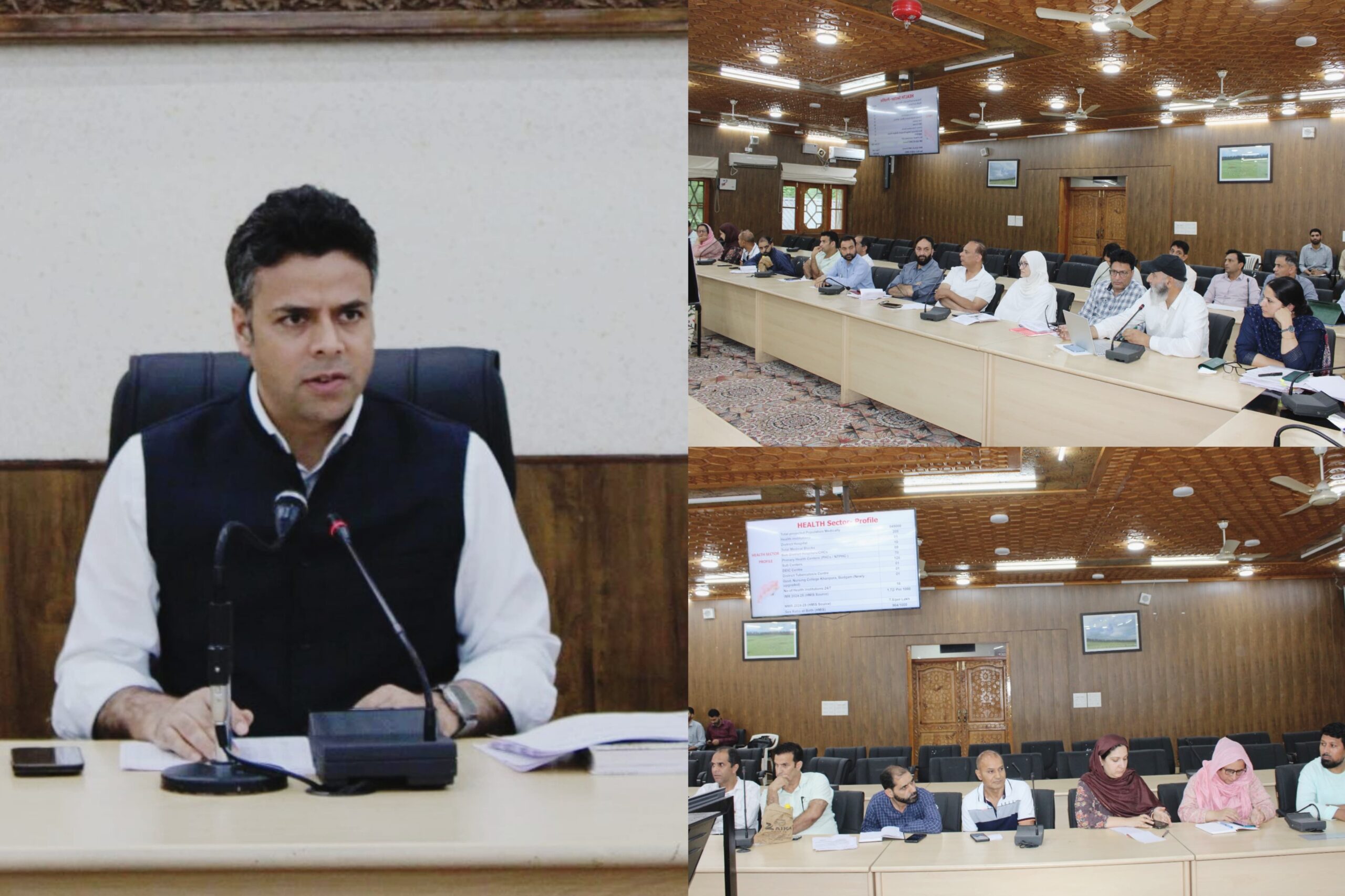 DC Budgam reviews Education sector scaled