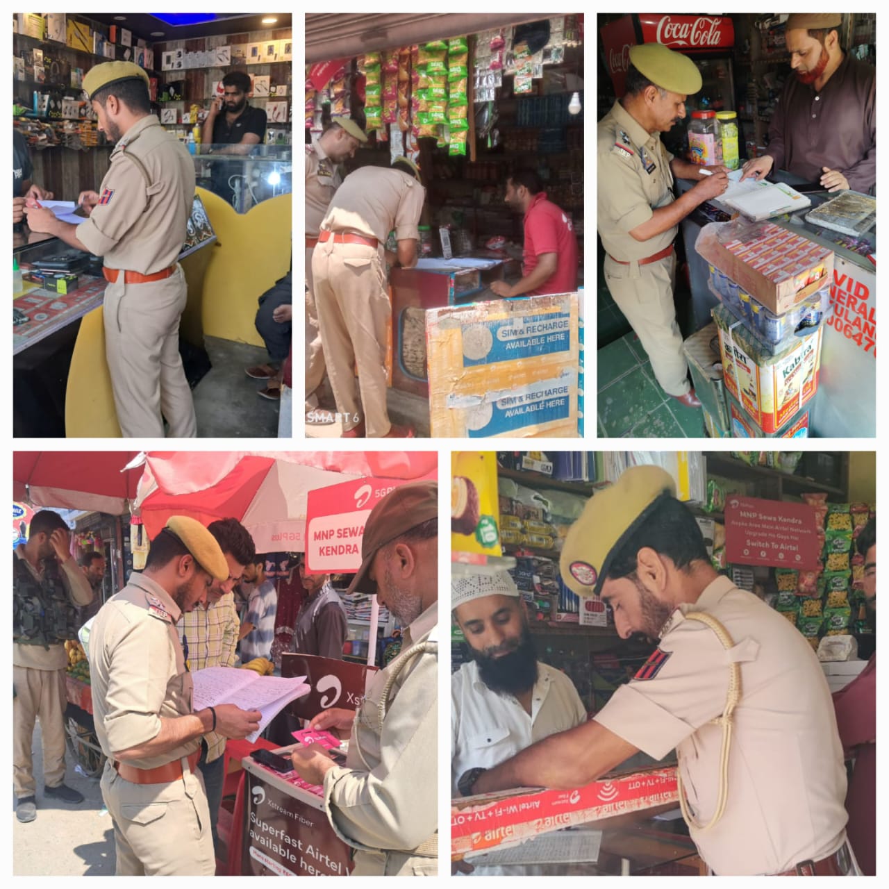 JK Police Conducts Inspection of SIM Vendors to Curb SIM Misuse across PD Handwara