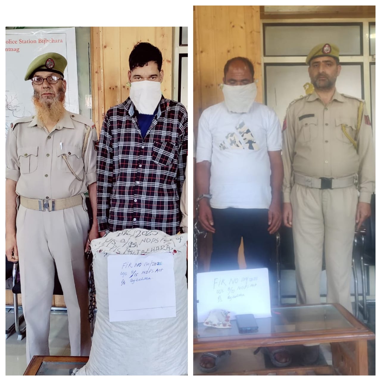 Police arrests 02 drug peddlers in Anantnag
