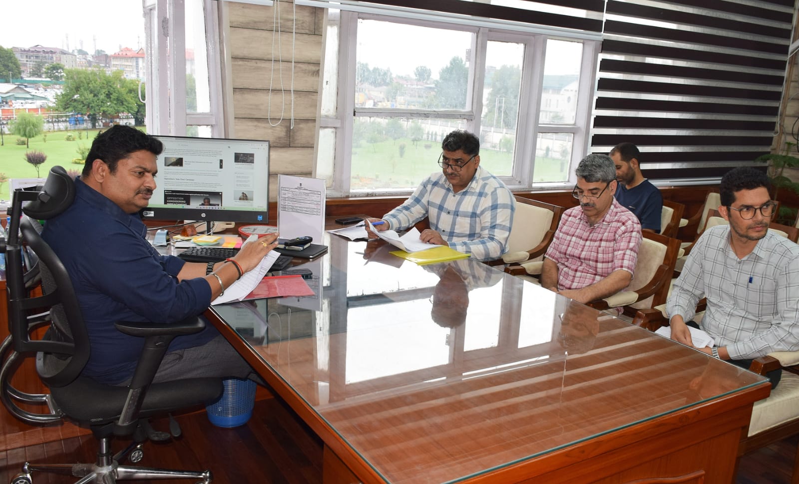 Divisional Commissioner Kashmir M Raju reviews overall scenario functioning of services