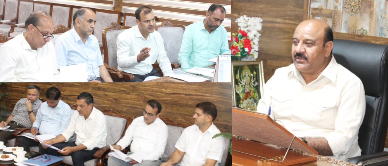 Dy CM reviews progress of RB works in Nowshera constituency 11