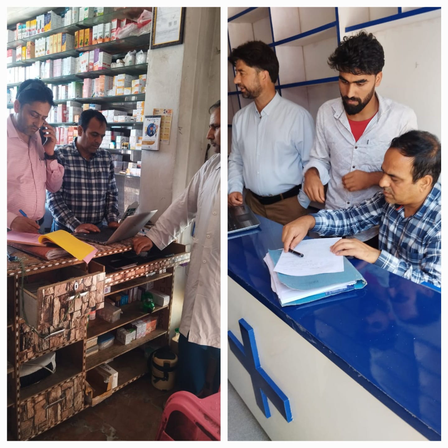 Inspections of medical shops continue in District Kulgam
