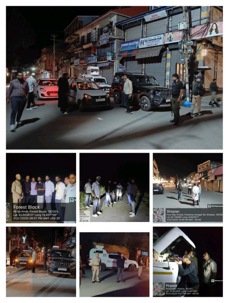 Night patrolling to curb Illegal Mining in Shopian commences 1