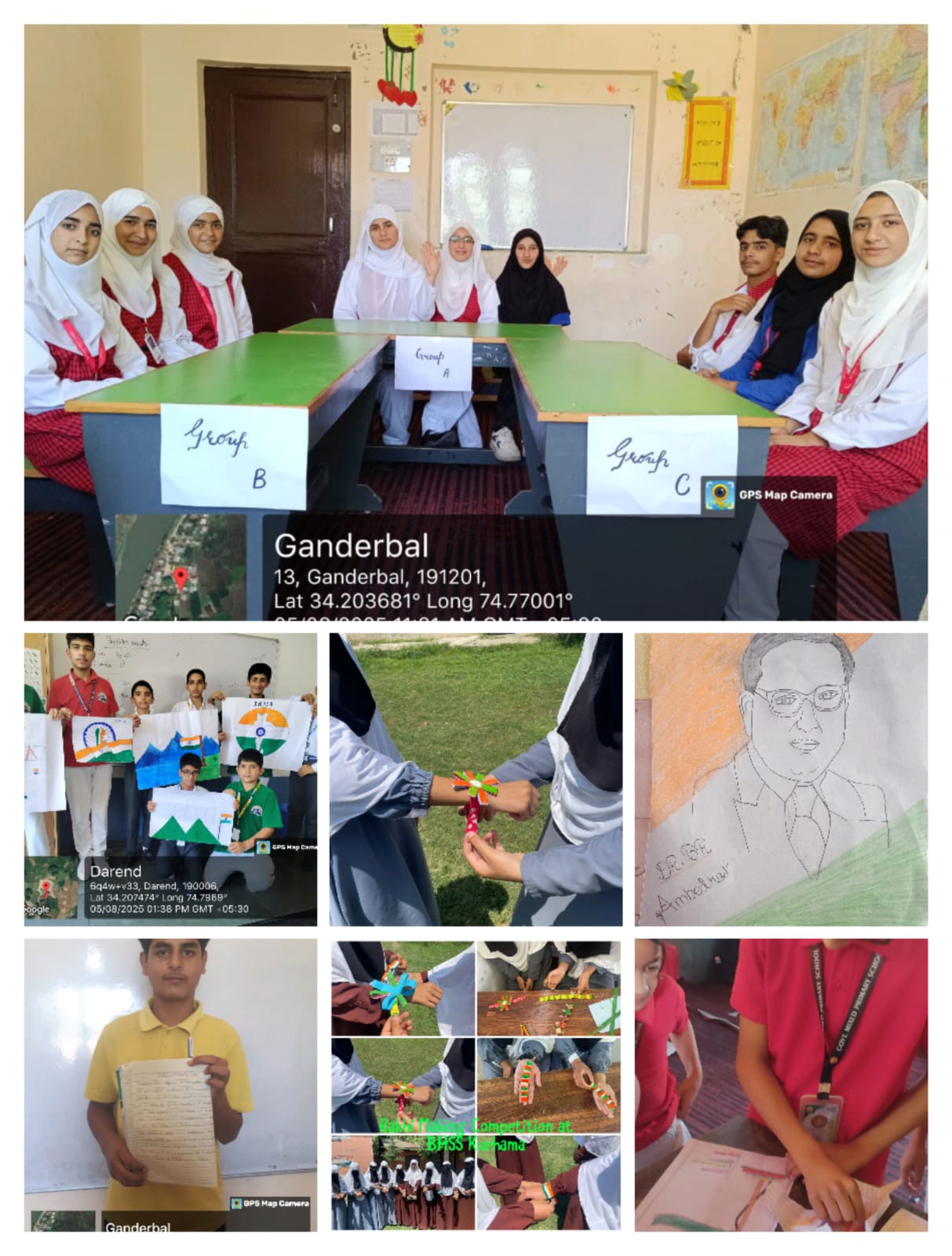 Patriotic activities under Har Ghar Tiranga campaign continue in Ganderbal schools