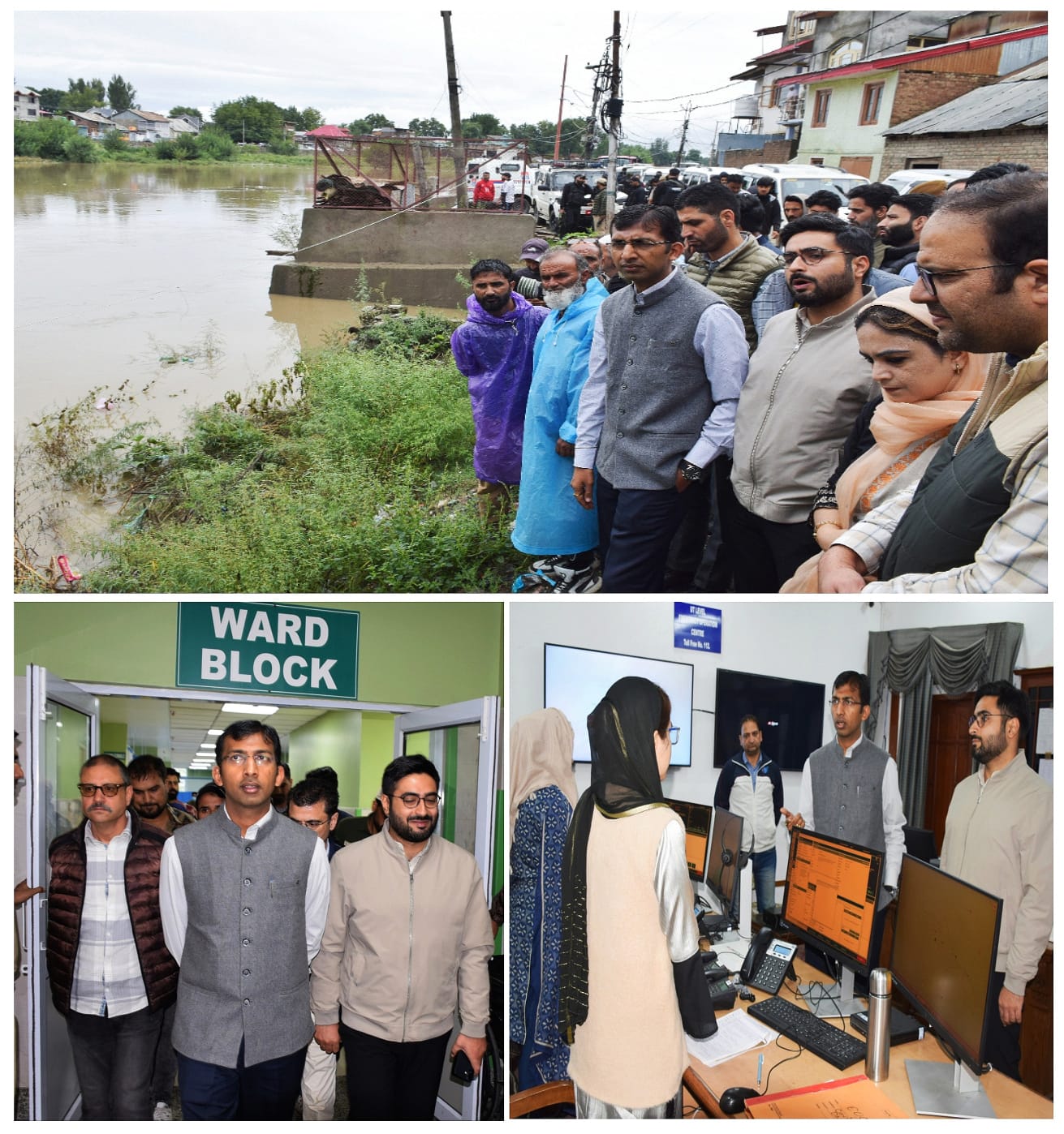 Div Com Kashmir inspects preventive measures being taken to clog vulnerable spots at Barzulla Gandbal
