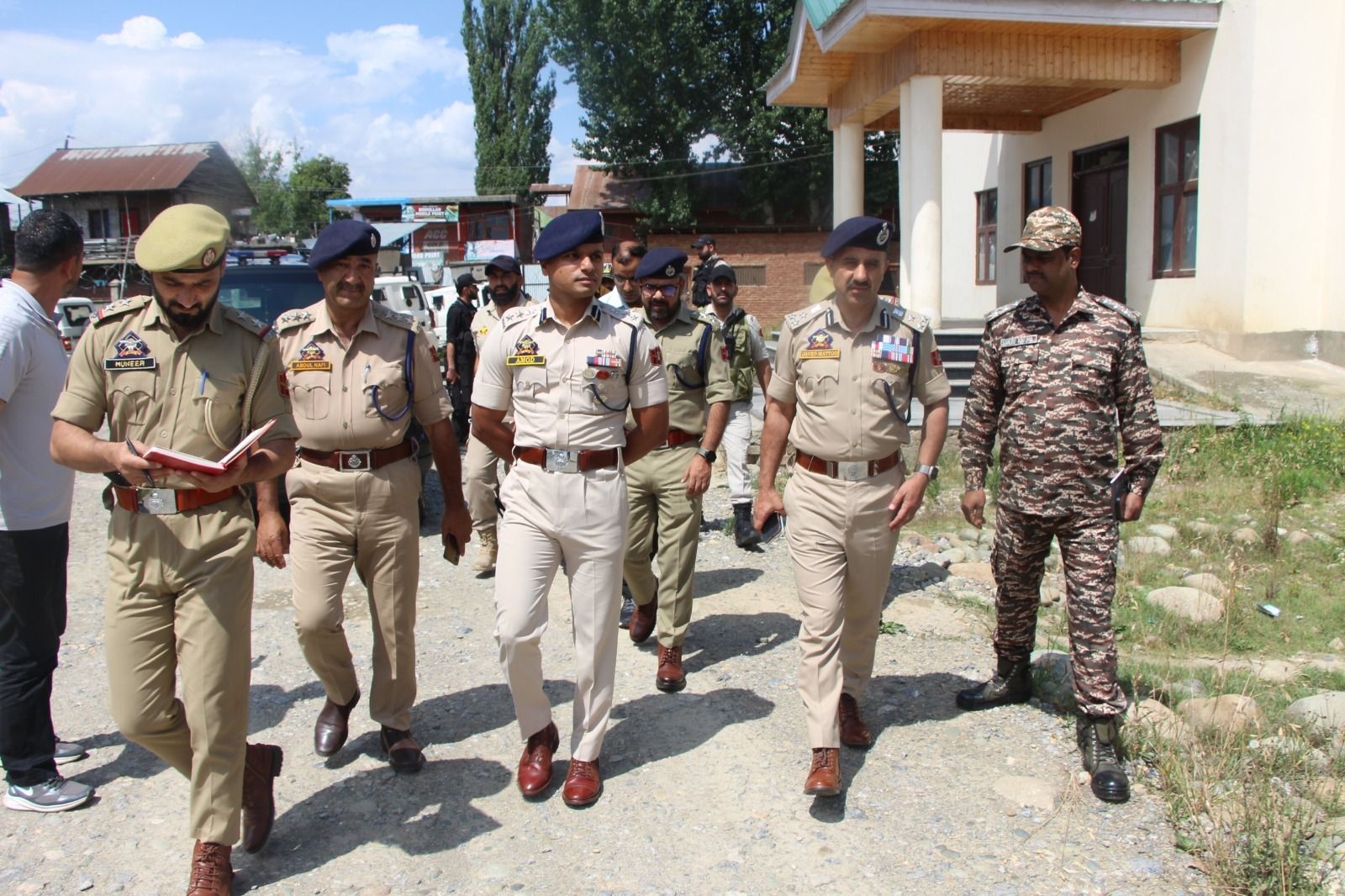 DIG SKR along with SSP Anantnag visits CAPF camp locations